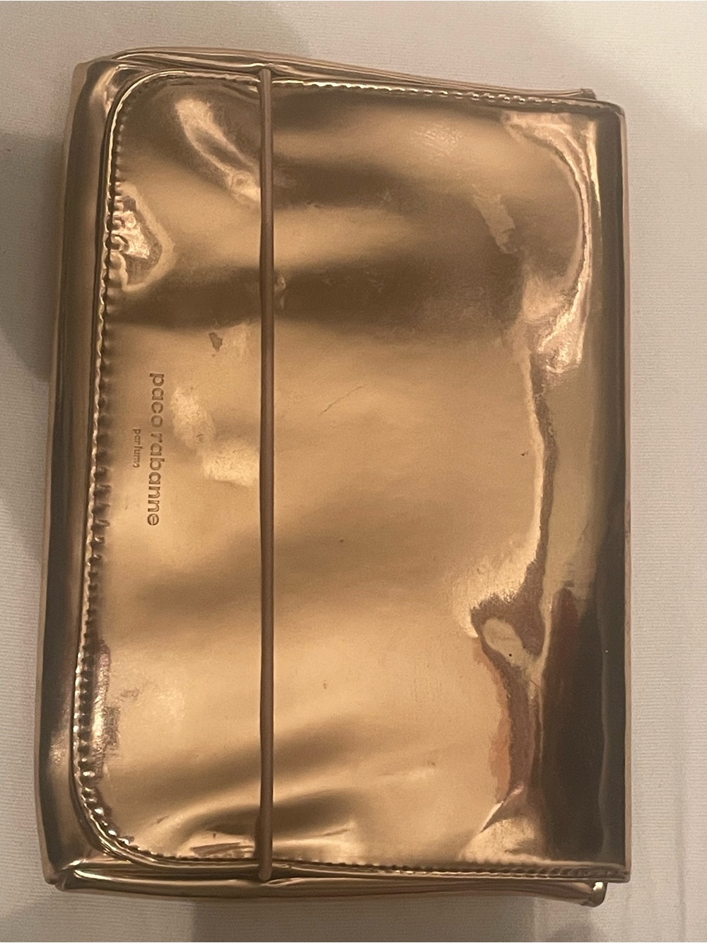 Paco Rabanne Metallic Gold Wristlet Clutch